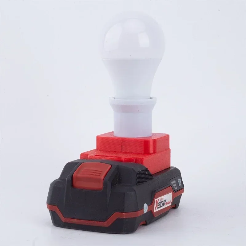 New Cordless Portable E27 Bulb Lamp For Lidl Parkside X20V Li-ion Battery LED Light Indoor And Outdoor Work Light(NO Battery )