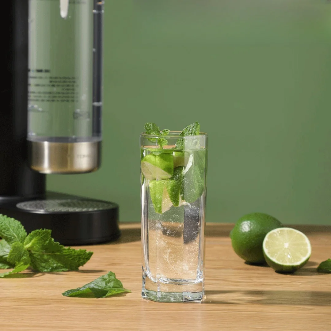 수동 탄산수 제조기 플라스틱 스탠드 자동차 및 호텔 버블 주스 제조기를 위한 수동 콜드 소다 기계