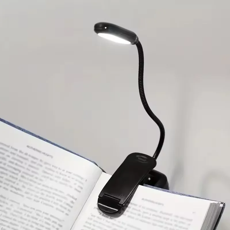 

LED book light eye care reading lamp mini portable flexible adjustable square rechargeable study desk lamp bedroom light