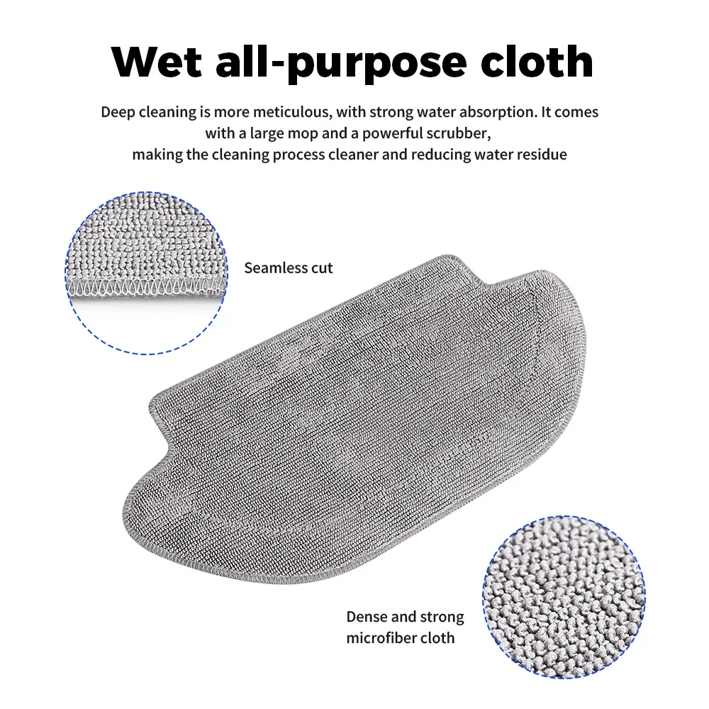 Ткань для влажной швабры для Xiaomi Mijia Mop 2S/Pro/P/3C/LDS STYTJ02YM/ VIOMI V2Pro/V3SE/S10EUS/S12, аксессуары для пылесоса, часть