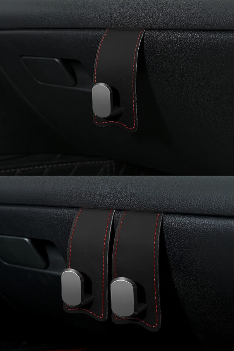 TazerApex Universelle Auto-Handschuhfach-Haken aus Aluminiumlegierung, Hängehaken für Handtaschen, Hüte, Halter für Autoinnenraum-Aufbewahrung – Detail 15