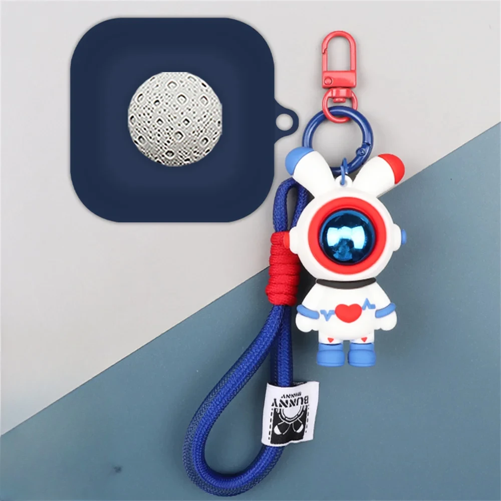 جراب واقي من السيليكون الناعم لسماعة أذن شوكز Openfit غطاء سماعة رأس مع قلادة جميلة ، دور أنيمي ، كرتون لطيف