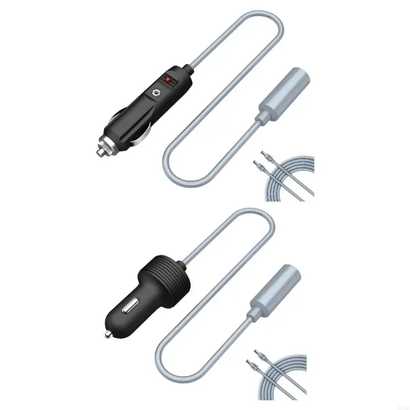 Car Power Distribution To DC12-48V Female Power Adapter Cable With LED For 12V 48V Vehicles 896C