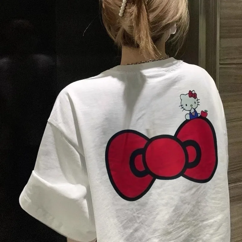 المرأة عادية تي شيرتات قصيرة الاكمام 2025 وصول جديد تنوعا لطيف لعوب الكرتون طباعة قمة الموضة لراحة أنيقة #3