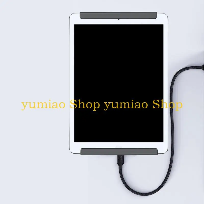 587B Tablets Wall Mount Tablets Holder Stand Base Kitchen Wall Mount Bracket Easy Installation for Tablets Phones Accessory