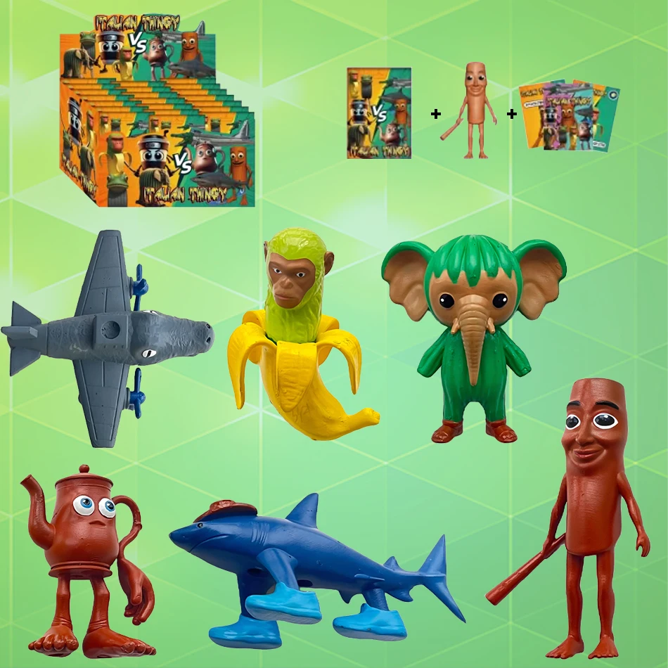 

Аниме Tung Tung Sahur Фигурка 24 шт. Слепая коробка Фигурка Куклы Наборы Коллекция ПВХ Модель игрушки Оптовая продажа Детский подарок на день рождения