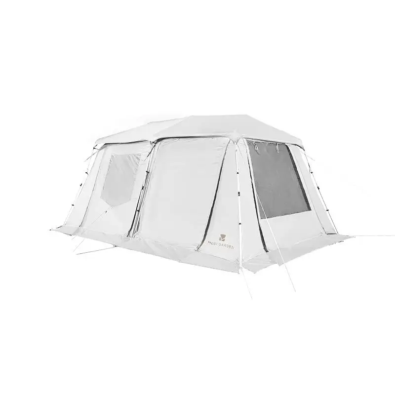 Mobi Garden Camping automatisches Zelt wasserdicht pu3000 schwarze Beschichtung großer Raum 27 ㎡ Naht Taping Outdoor Zelt 13 Sonnenschutz UV-Zelt