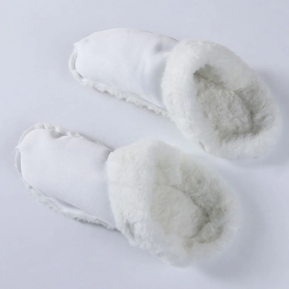 Clog Liners Velvet Lined Shoe Covers Boots Cotton Insoles for Slippers Insert White Plush Men Shoes Work