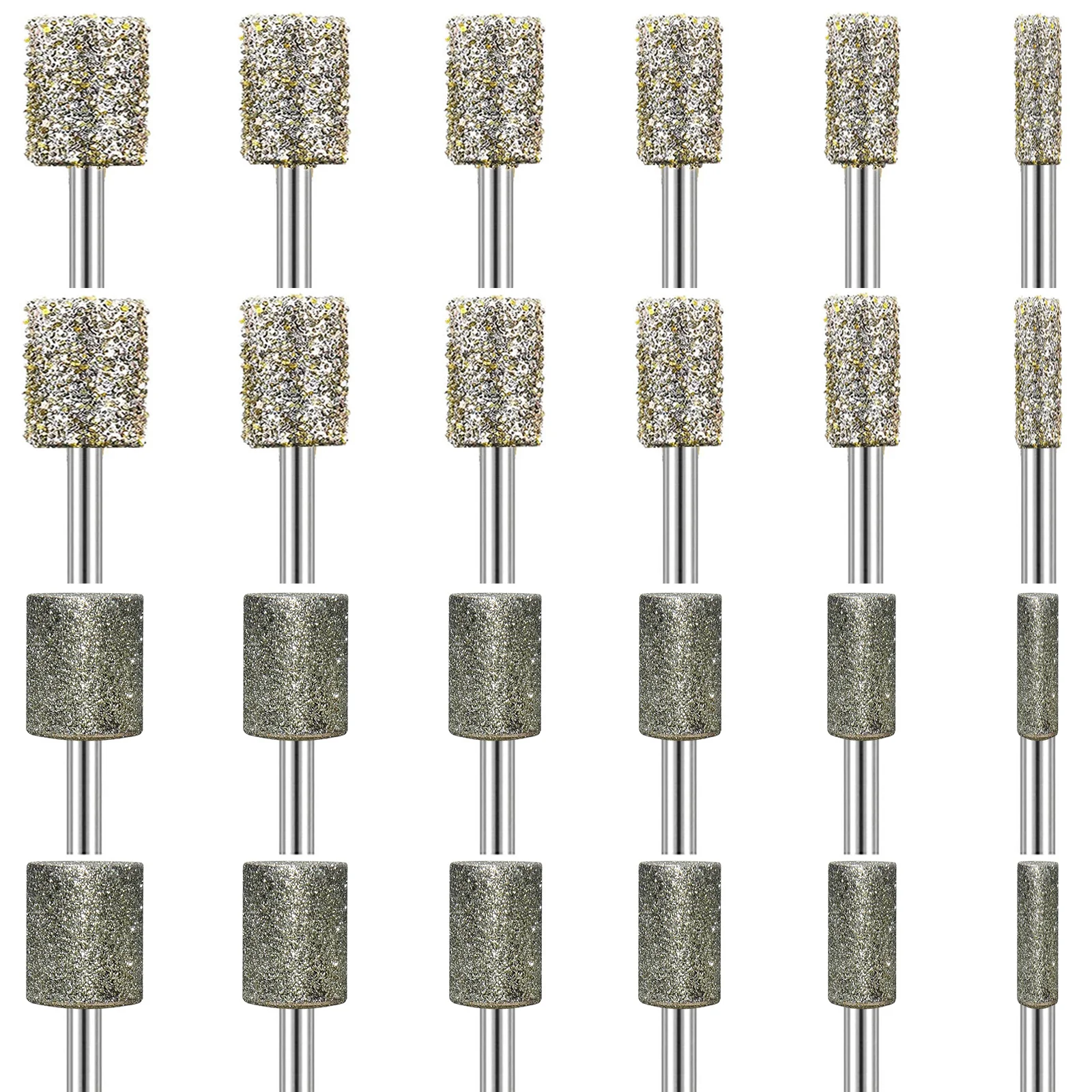 Diamond Grinding Bit Compatible with Dremel Rotary Tools,with 116Grit Diamond Coated Bits 1/8