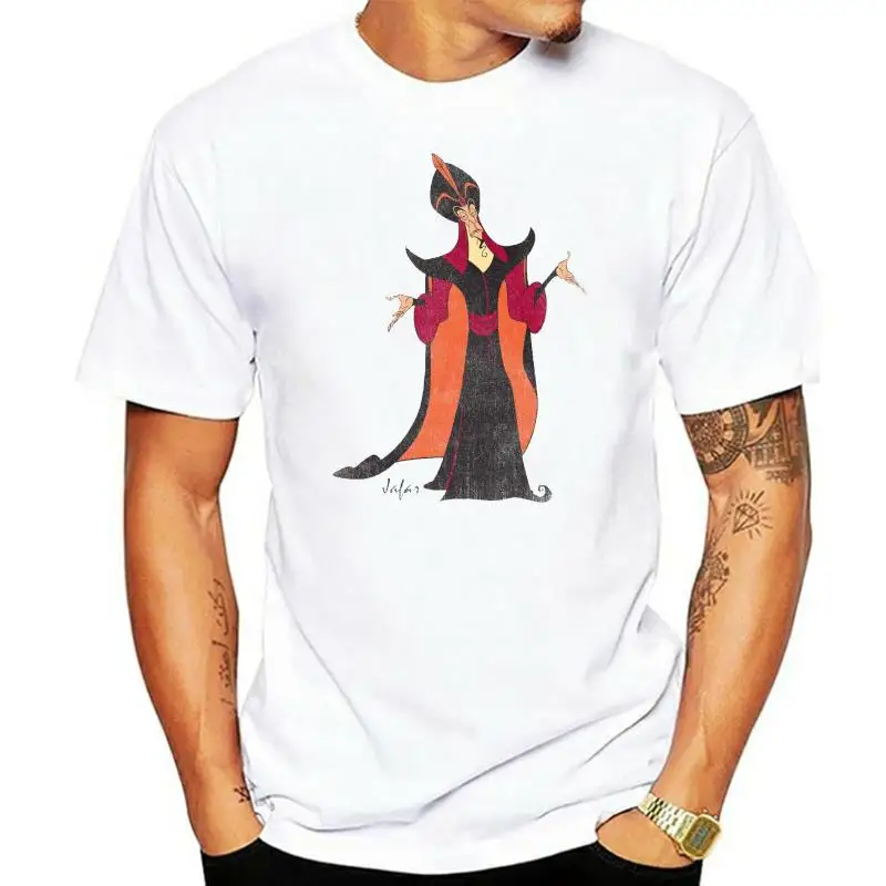 Title: Aladdin Jafar Ladies White T-Shirt men t shirt