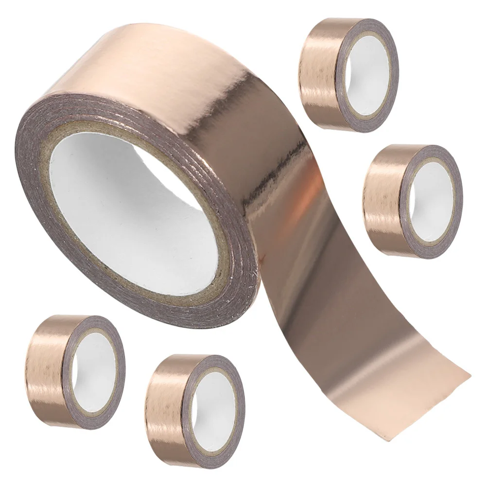 

5 Rolls Multi-Purpose Washi Tape Sticker Roll for Scrapbooking DIY Projects Stationery Decoration Metallic Washi Tape