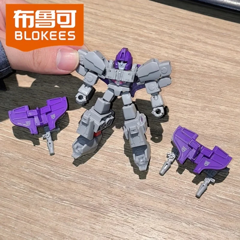 

Blokees Transformation Defender V6 Blind Box Megatron Mini Figure Genuine Collectible Assembly Model Toy For Boys