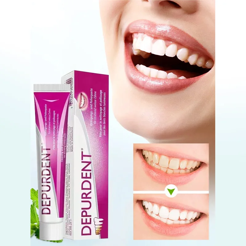 Swiss Depurdent Stain Removal Whitening And Polishing Toothpaste Remove Smoke Stains, Yellow Tartar And Whitens Teeth Toothpaste