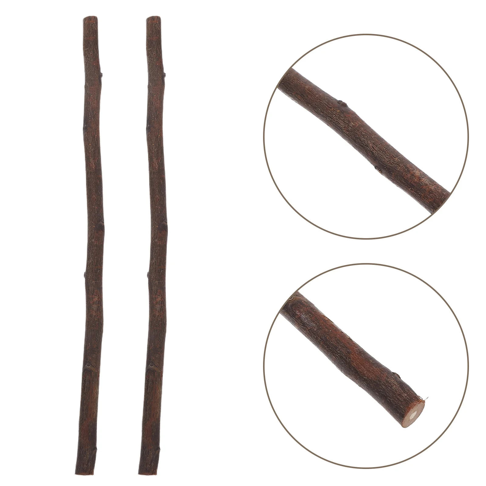 

50Pcs Natural Wood Twigs Sticks Polished DIY Crafts Gardening Photo Props Craft Accessories Wood Craft Sticks for Decorations