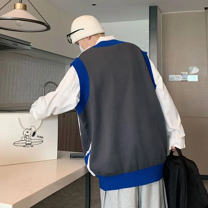 Versatile and Popular New Sleeveless Waistcoat Sweater for Men Lazy