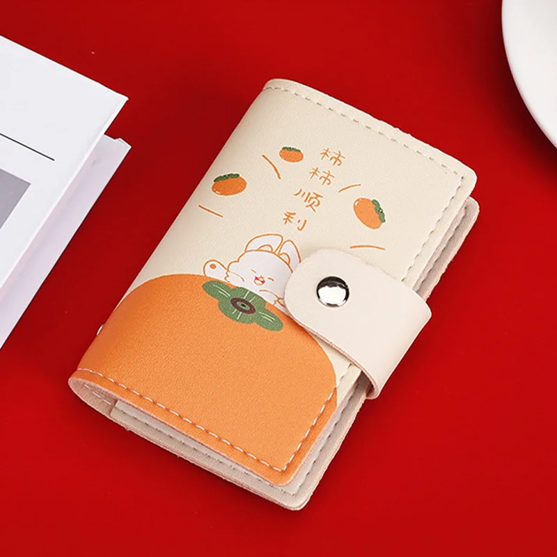 Cute Cartoon Card Holder Multi Slots Portable ID Card Wallet Mini Student Card Storage Case