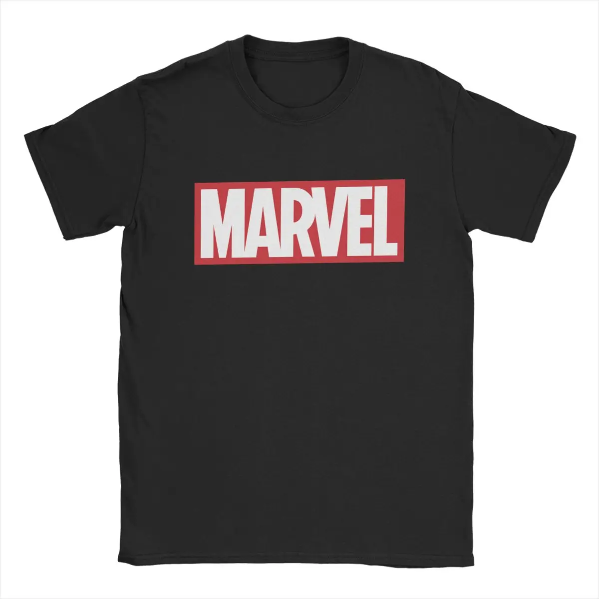 

Men T-Shirts Disney Classic Marvels Logo Funny Cotton Tees Short Sleeve T Shirt Crewneck Clothes Graphic