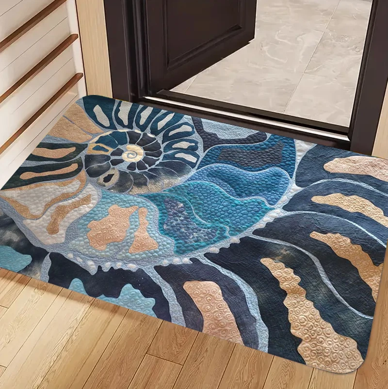Home Fragrance Ocean Breeze - Tapete Antiderrapante Lavável com Estampa de