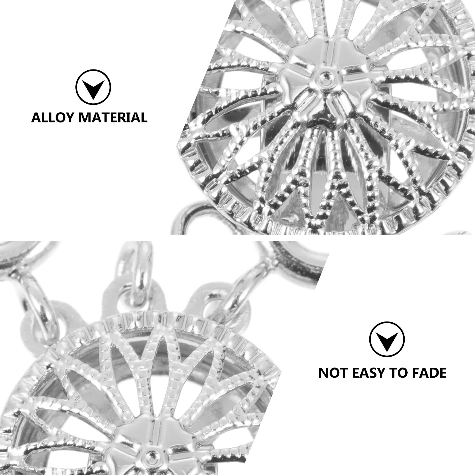 

6 шт. застежек-слайдеров из сплава для многослойных ожерелий, соединители для бусин, фурнитура для рукоделия, разделительные застежки