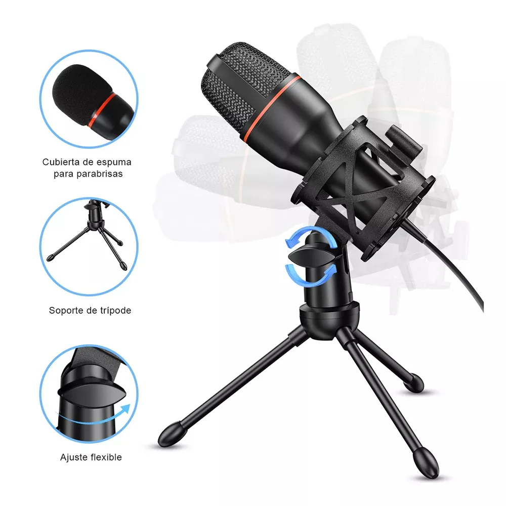 Condenser Microphone USB Wired - Laptop Accessories Cool ulasan dan harga