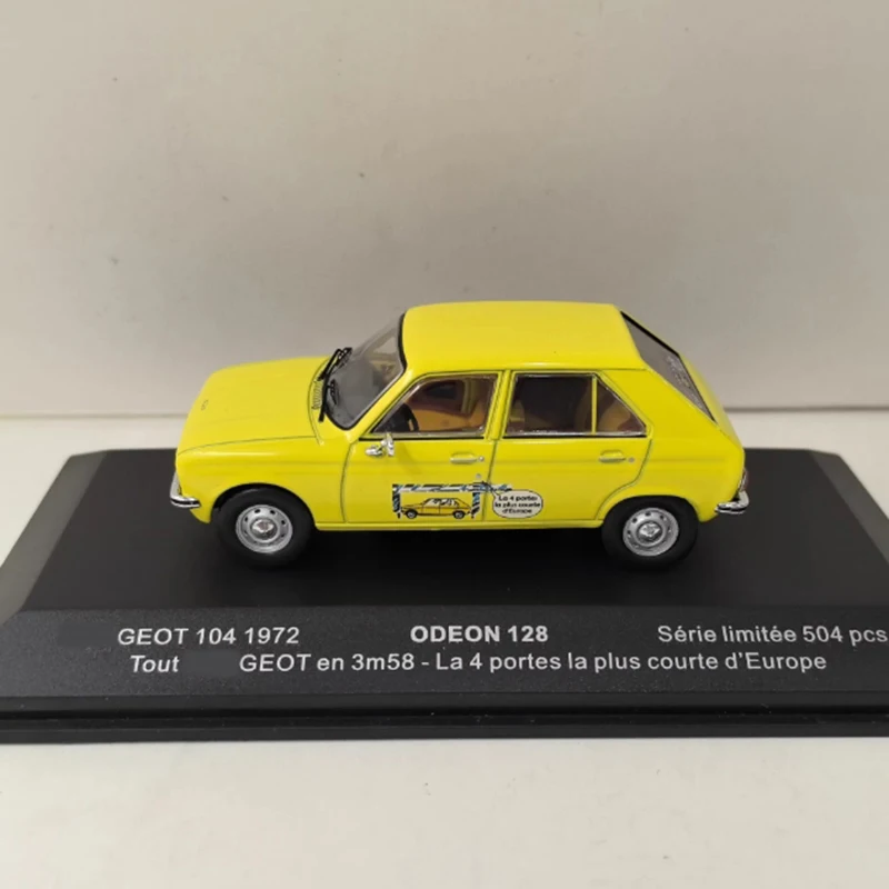 

ODEON масштаб 1/43 104, 1972, имитация модели автомобиля из сплава, статическая коллекция, украшенные праздничные подарки, игрушки, сувенирный подарок