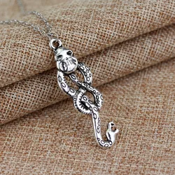 Popular jewelry necklace snake soul pendant retro versatile sweater chain jewelry pendant couple