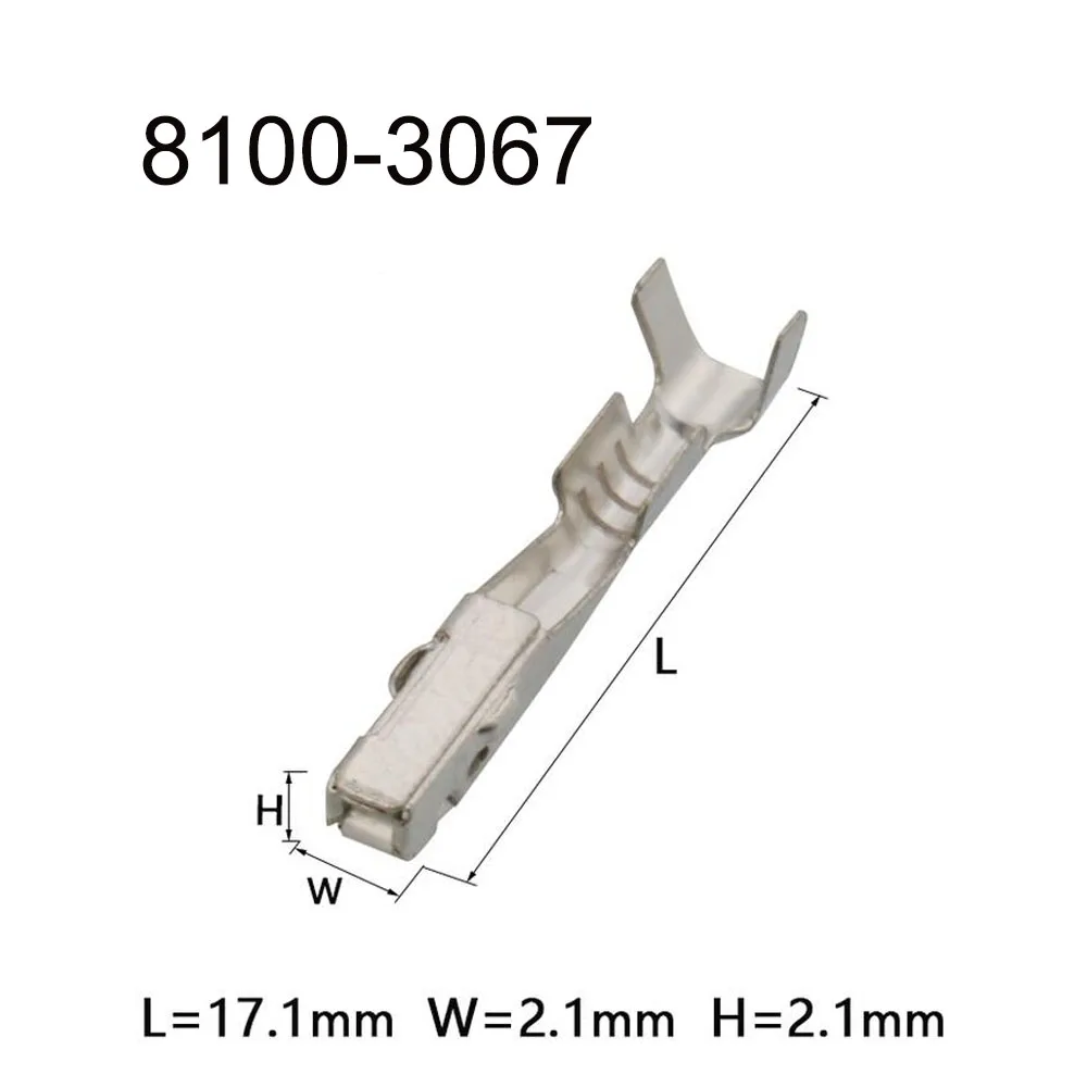 2000PCS 8100-3067 Terminal connector brass pin Waterproof harness terminal cable socket