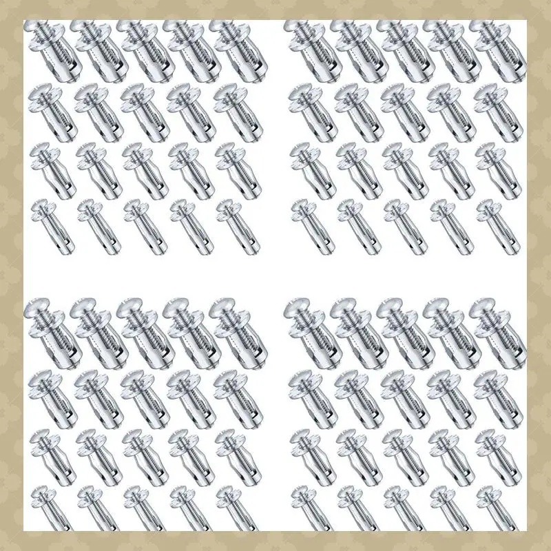 

AB45 80Pcs M 4 M5 M6 M8 Jack Nuts, Carbon Steel Expansion Screw Nut Fasteners For Securing Plate Frame Container Tag
