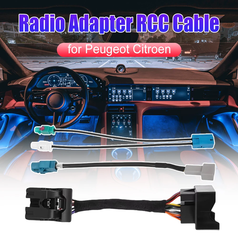 

Кабель-адаптер RCC Radio NAC для Peugeot Citroen, беспроводной адаптер MRN, кабель для радиоуправления RCC
