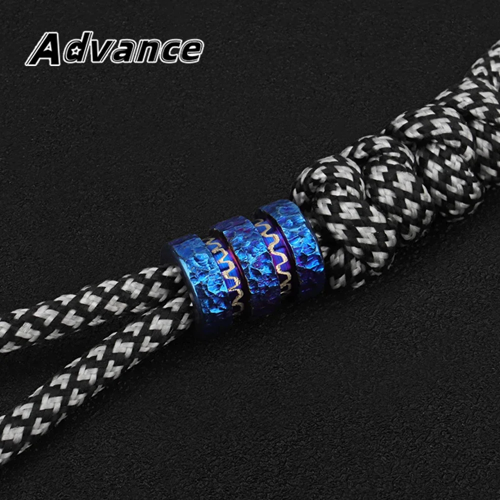 

1pc Cylinder Bead Paracord Pendant Accessories Bead Umbrella Rope Keychain Bracelet DIY Bead