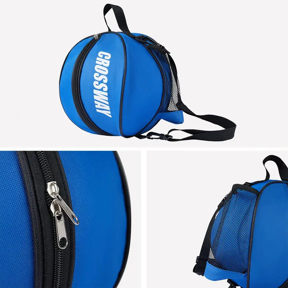 Bolsas de hombro para deportes al aire libre, equipo de entrenamiento, almacenamiento de malla lateral, bolsa de pelota abierta bidireccional, bolsa de voleibol y baloncesto