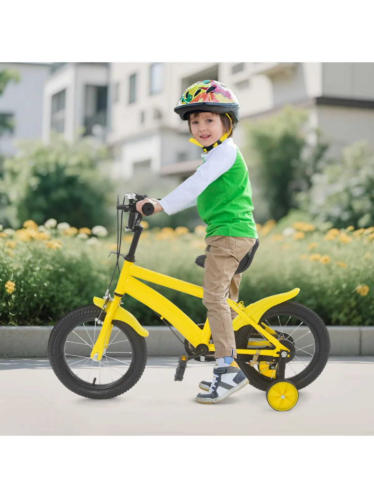 AliExpress NONE 14'' Children's Learning Bicycle Kids Bike Adjustable Seat Dual Brakes for Children's Riding, Lessons, Recreation, or Exercise