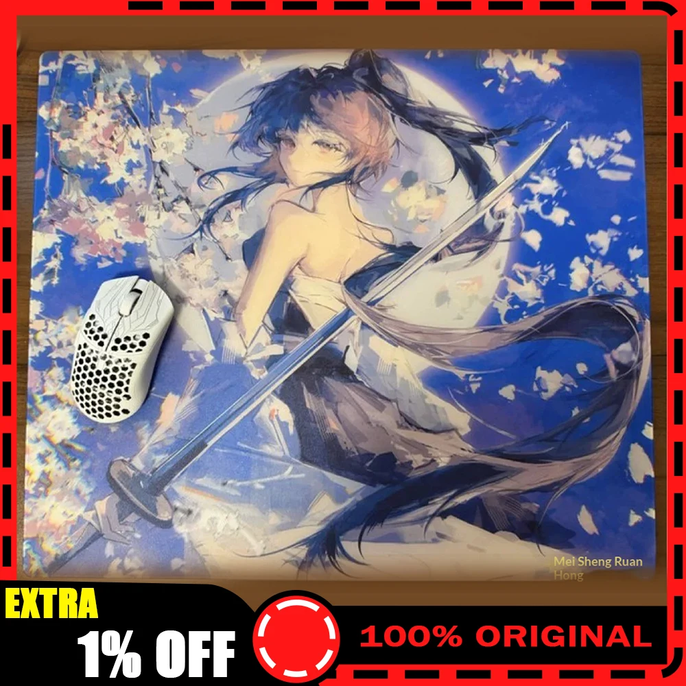 PAN Esports Statice Mizuki Glass Gaming Mousepad FPS Both Speed And Smooth Mouse Pad For VALORANT TTK CSGO PC Accessories Gifts
