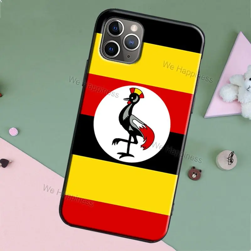 Uganda Flag Coat Of Arms Case For iPhone 11 12 Pro Max 13 mini SE 2020 XR X XS MAX 6S 7 8 Plus Back Cover Shell