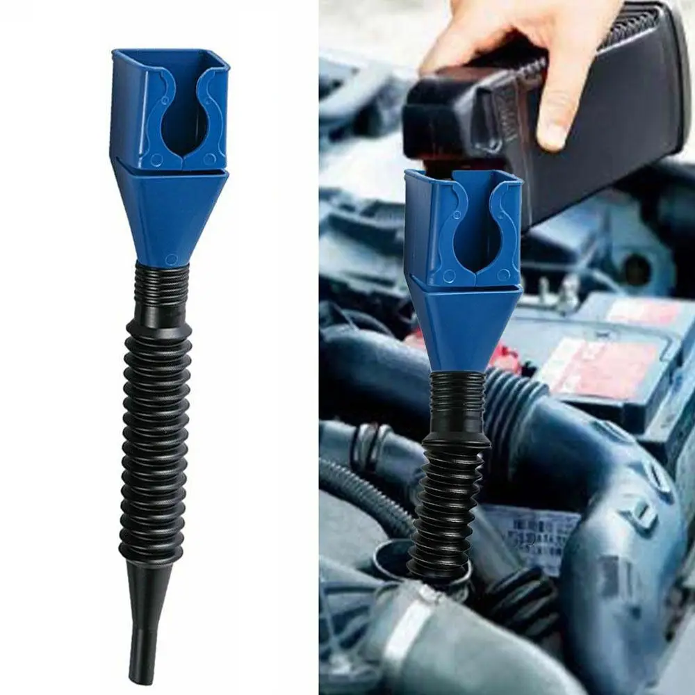 

Foldable Car Motorcycle Refueling Gasoline Engine Oil Funnel Filter Transfer Tool Plastic Snap Spill-Free