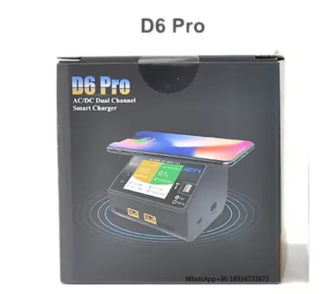 HOTA D6 Pro Smart Charger AC200W DC650W 15A with Wireless Charging