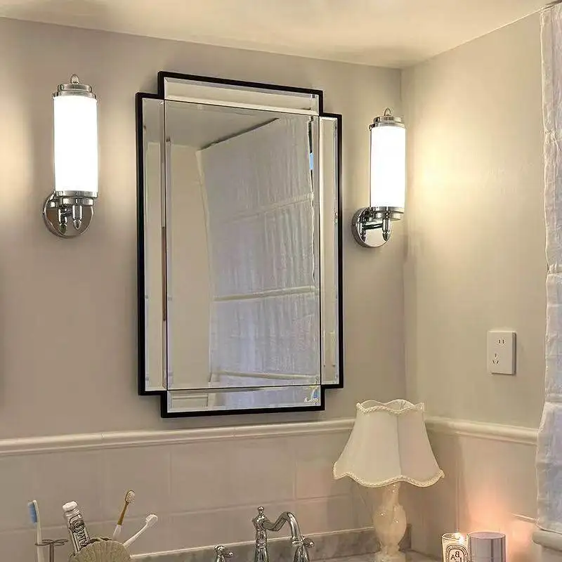 Makeup Bathroom Mirror Modern Aesthetic Girls Dressing Table Luxury Mirror Decoration Vintage Spiegel Wand Home Decorations