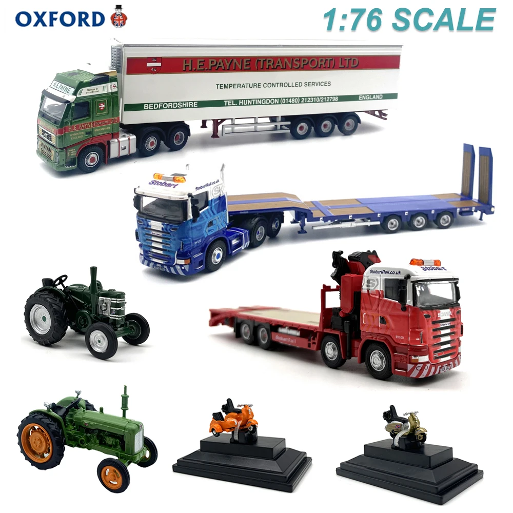 

Масштаб 1:76, литой под давлением сплав Оксфорд, грузовик, прицеп и автобус-транспортер, модель автомобиля для мальчиков и девочек, коллекция подарков