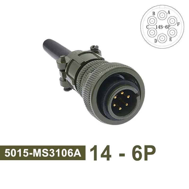 Mil std ronde connector ms3102a 14s-2 14s-5 14s-6 MIL-C 5015 militaire specificatie connectoren ms3106 ms3108 stekker & stopcontact