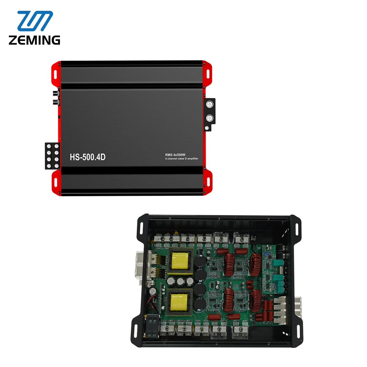 

Zeming Car Audio Amplifier 500W Car Amplifiers Class D 4 Channels Car Sound Amplifier for Enhanced Sound Quality