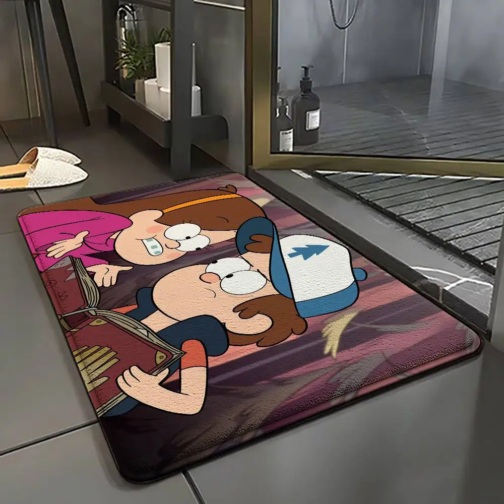 Gravity Falls Carpet Bathroom Anti-slip Mat Door Mat Home Decoration Mat Entrance Door Mat Scratch-resistant Door Mat