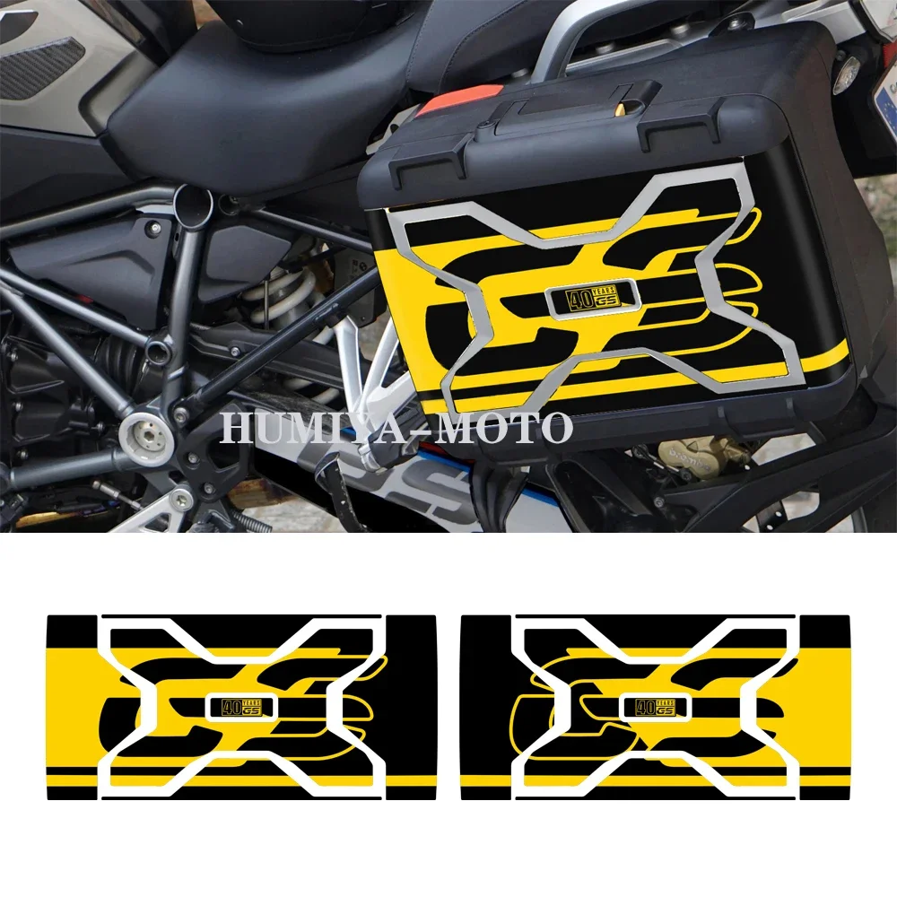 

For Motorrad Vario Case 2013-2020 W/ R1250GS R1200GS 40 Year GS Decals Motorcycle Sticker