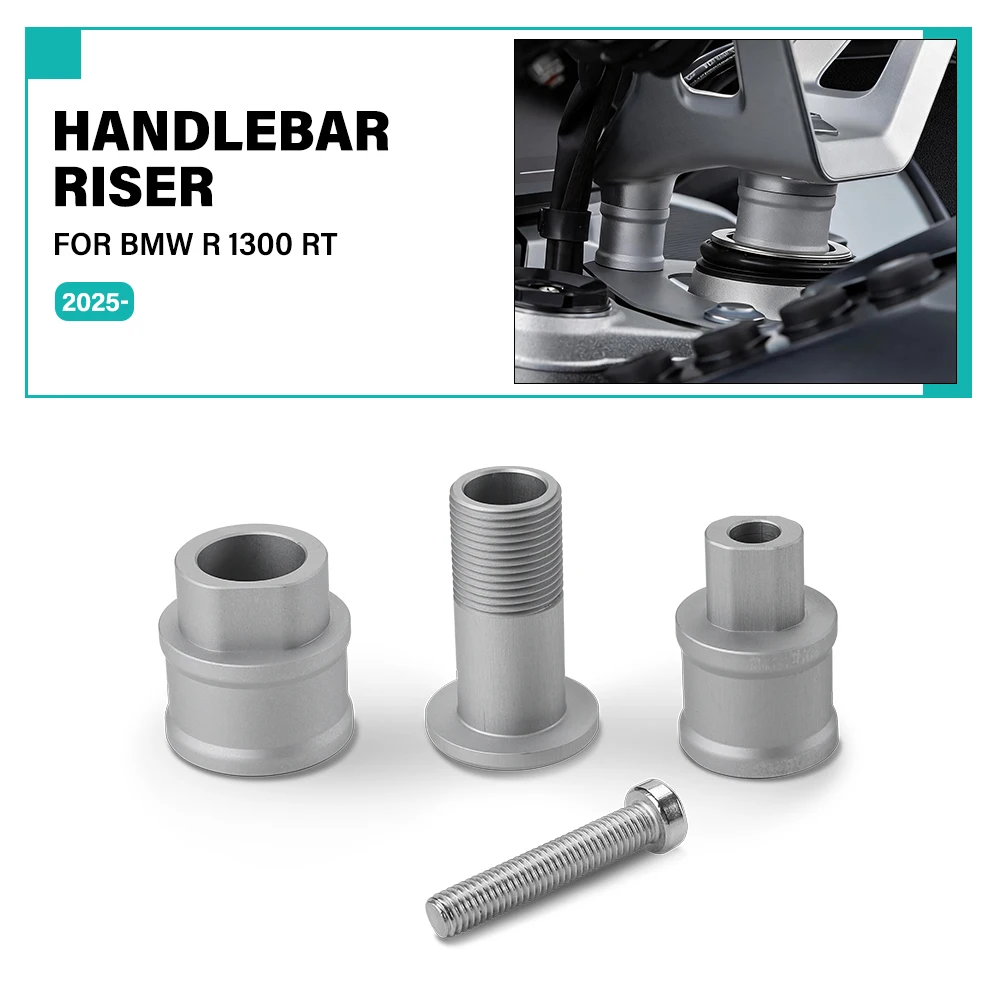 Motorcycle Handlebar Riser Mount Kit For BMW R1300RT R1300 RT R 1300 RT 2025 2026 Aluminum 25mm Height Up Handle Bar Riser Lift