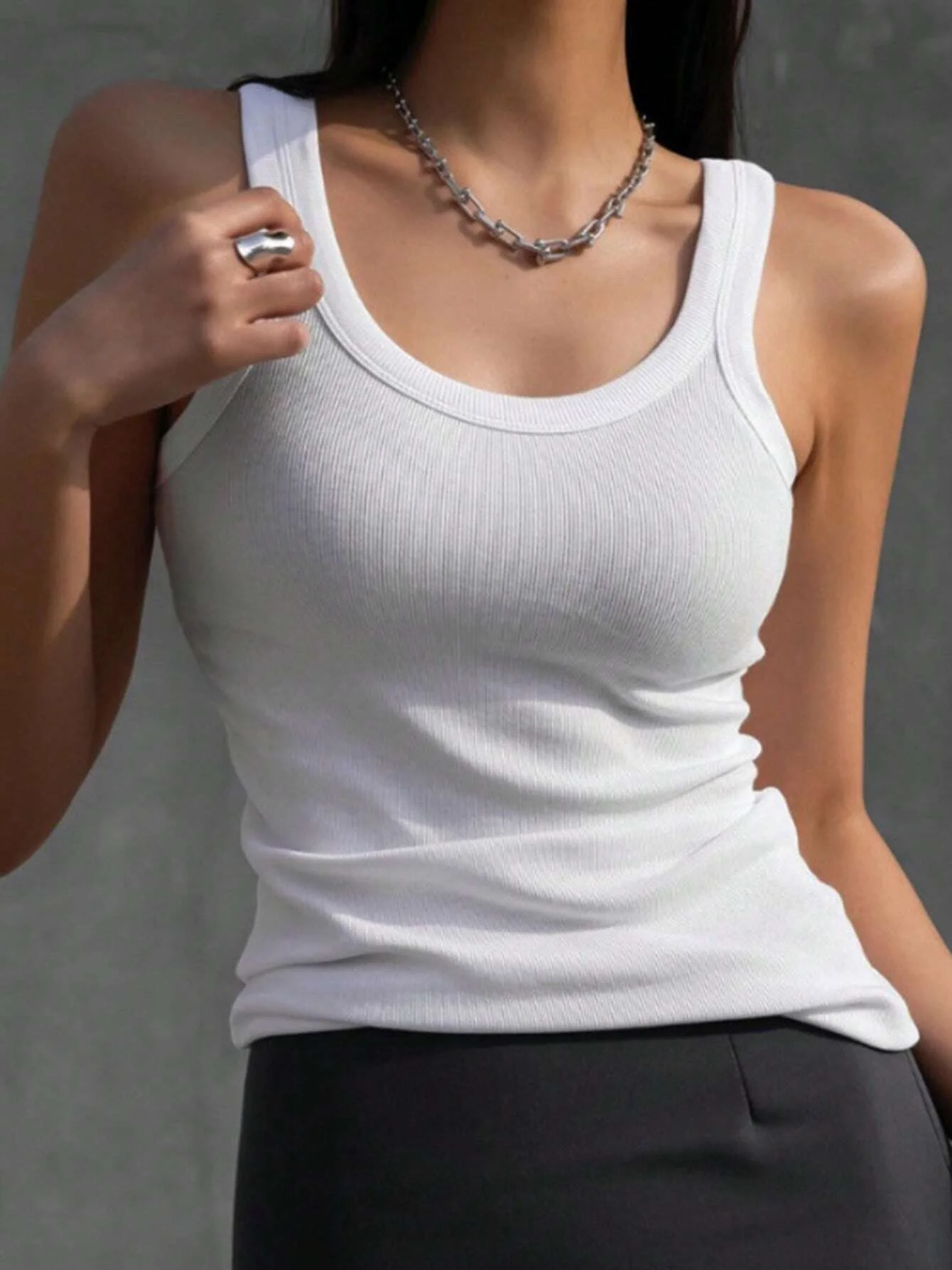 

Solid Color Womens Camisole Soft Summer Knitted Tank Tops Y2K All-Match Cotton Sportswear Woman Korean Style Sleeveless Top