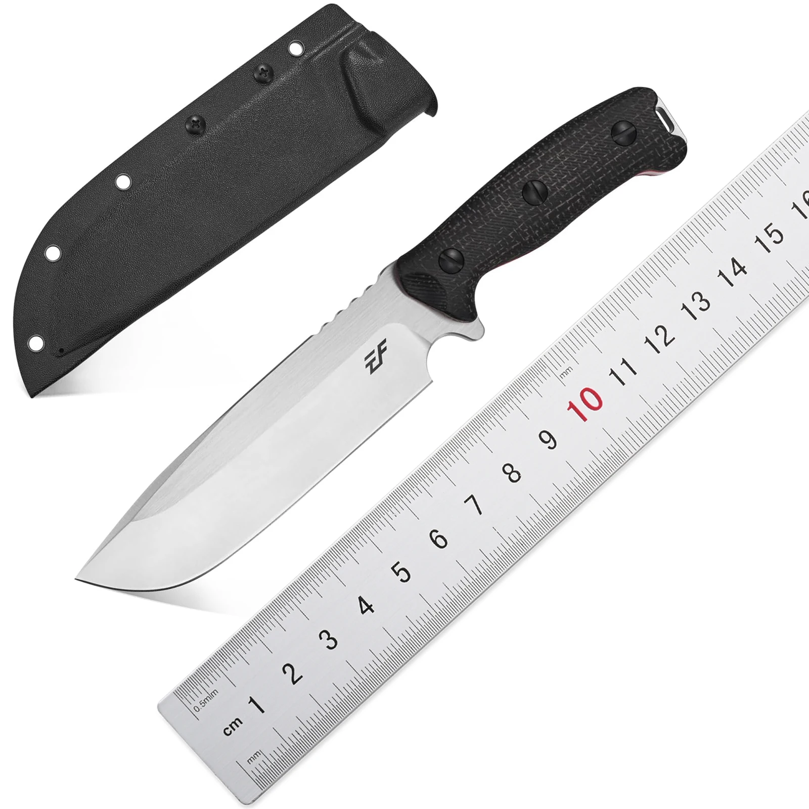Eafengrow NEW EF143 Fixed Blade Knife  AUS-10 Stainless Steel Blade Micarta Handle Full Tang  EDC Knifes  for Camping Hiking