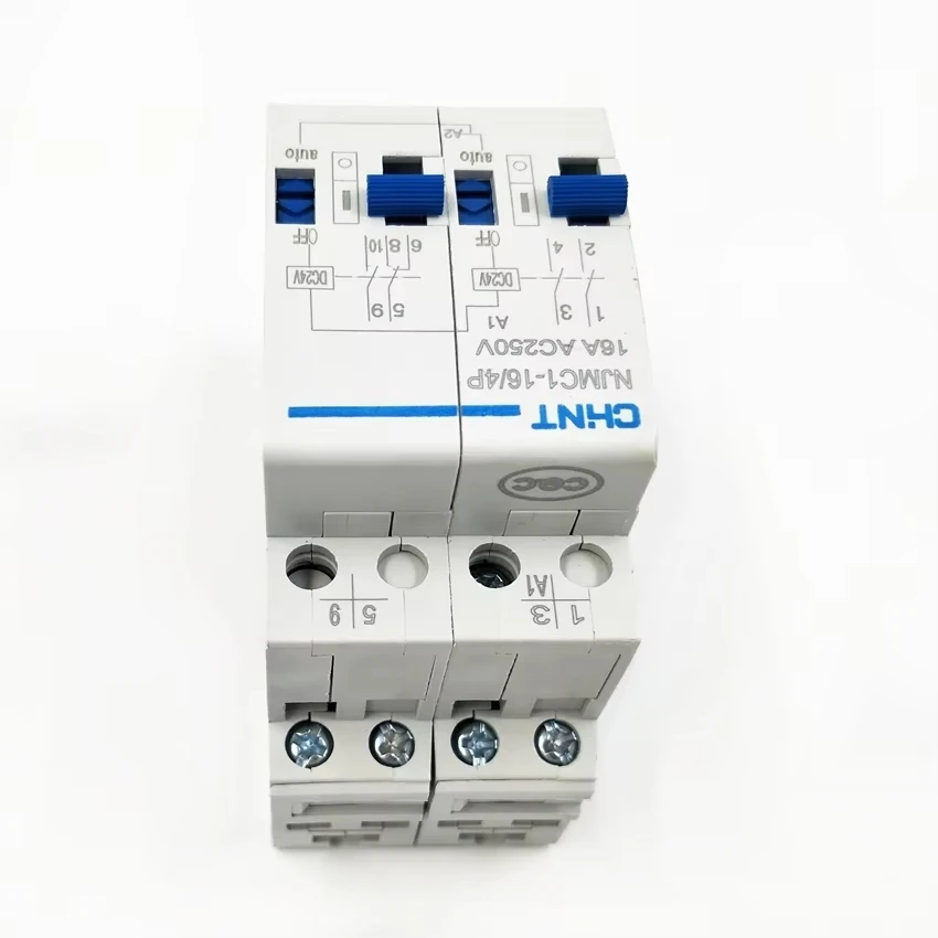 1PCS CHINT Pulse Relay NJMC1-16/4P  16A 4poles DC24V AC220V Relay