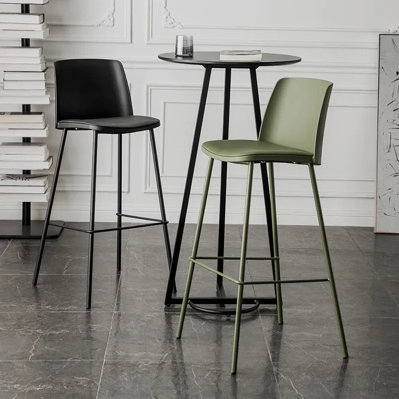 stool household can be stacked plastic stool modern simple restaurant spare thickened transparent windmill high bench