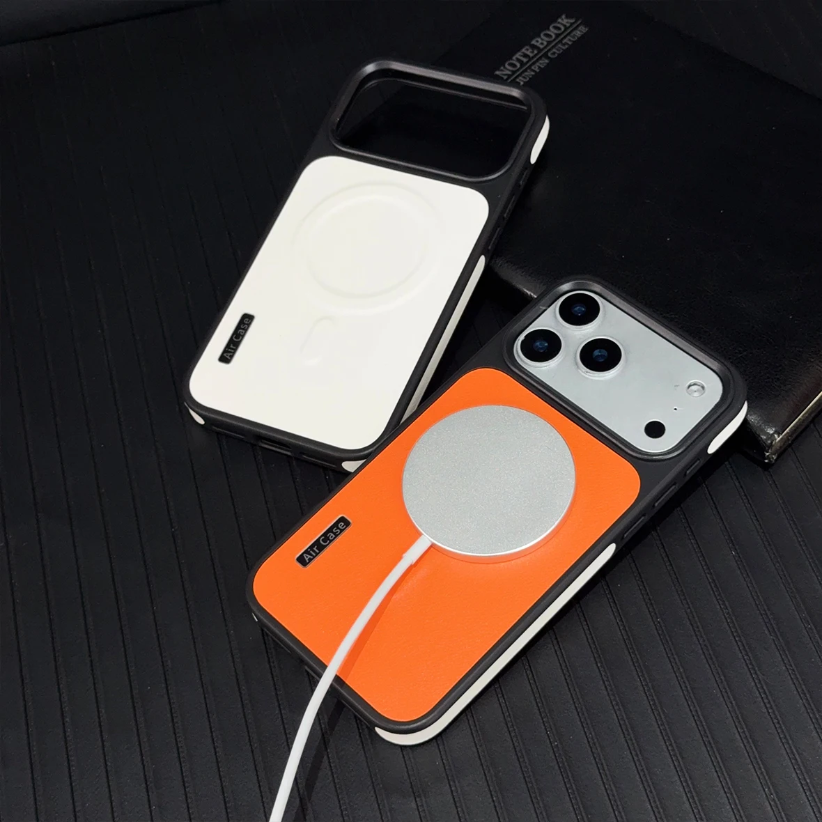 Luxury Leather For Magsafe Case For iPhone 17 ProMax 16 15 14 13 12 Pro Max Air Lens Collision Protect Magnetic Shockproof Cover