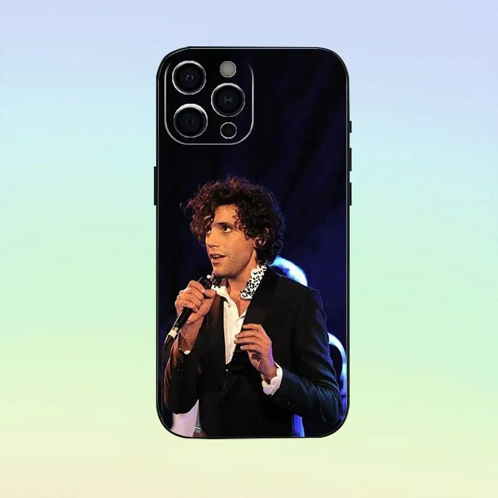 L-Lebanon シンガー M-Mika iPhone 17、16、15、14、13、12、11用スマホケース、ソフトシリコン製ブラックカバー