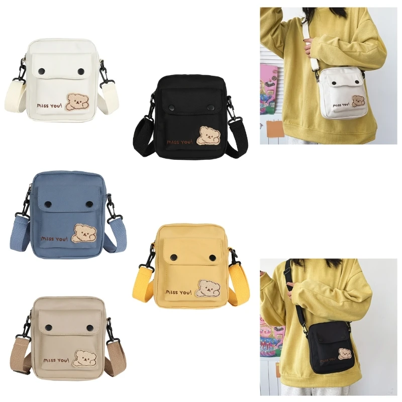 2023 New Girls Shoulder Bag Womens Crossbody Bag Teenager Cartoon Bear  Bag Small Satchel Bag Female Shopping Dating